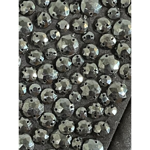 My Favorite Things Jacket L Black Tuxedo Rhinestone Neutral Preppy Mature Artsy - Picture 7 of 13